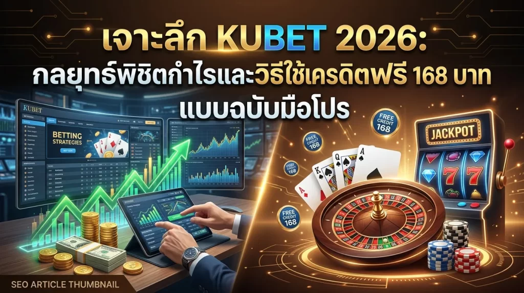 เจาะลึก KUBET 2026: กลยุทธ์พิชิตกำไรและวิธีใช้เครดิตฟรี 168 บาท แบบฉบับมือโปร